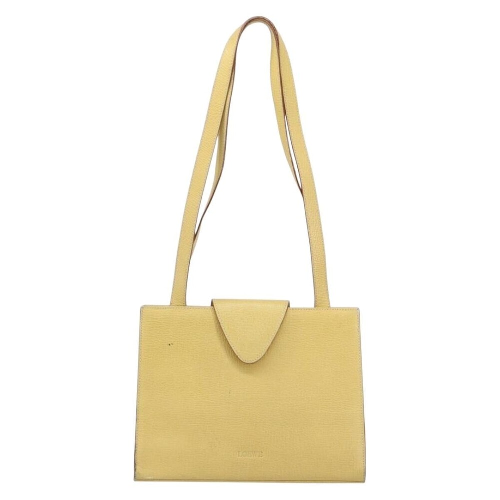 Loewe Leather Shoulder Bag Yellow